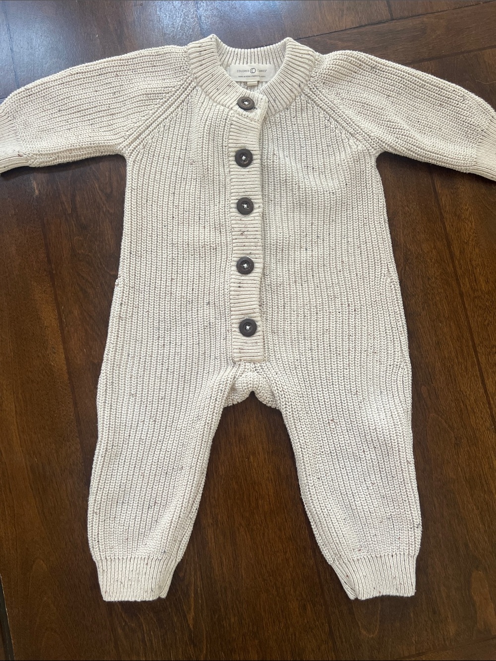 Colored Organics Chunky Knit Romper Jumpsuit
